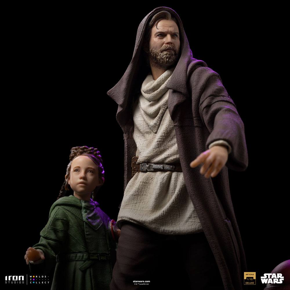 Star Wars: Obi-Wan Kenobi Deluxe Art Scale Statue 1/10 Obi-Wan & Young Leia 20 cm