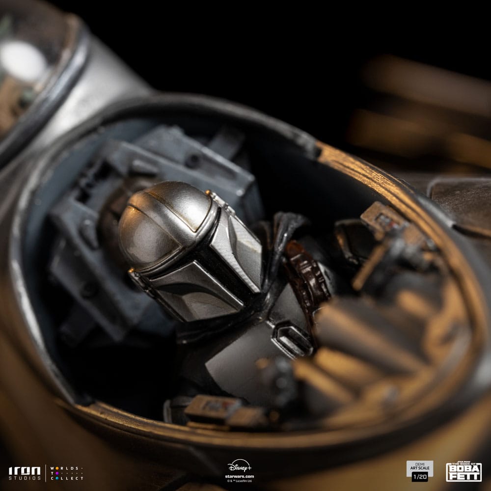 Das Buch von Boba Fett Demi Art Scale Statue 1/20 Mando's N-1 Starfighter 60 cm