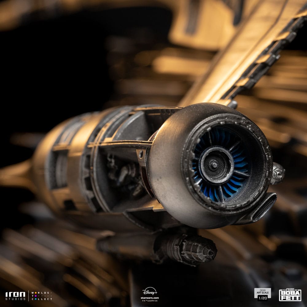 Das Buch von Boba Fett Demi Art Scale Statue 1/20 Mando's N-1 Starfighter 60 cm