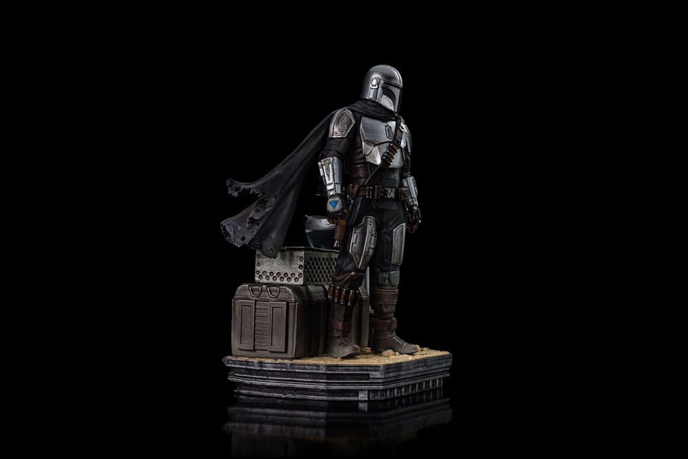 Star Wars The Mandalorian Art Scale Statue 1/10 Din Djarin and Din Grogu 21 cm