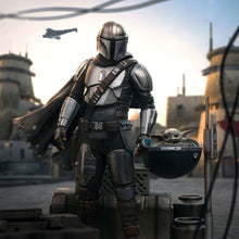 Star Wars The Mandalorian Art Scale Statue 1/10 Din Djarin and Din Grogu 21 cm