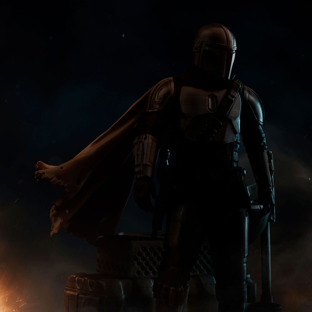 Star Wars The Mandalorian Art Scale Statue 1/10 Din Djarin and Din Grogu 21 cm