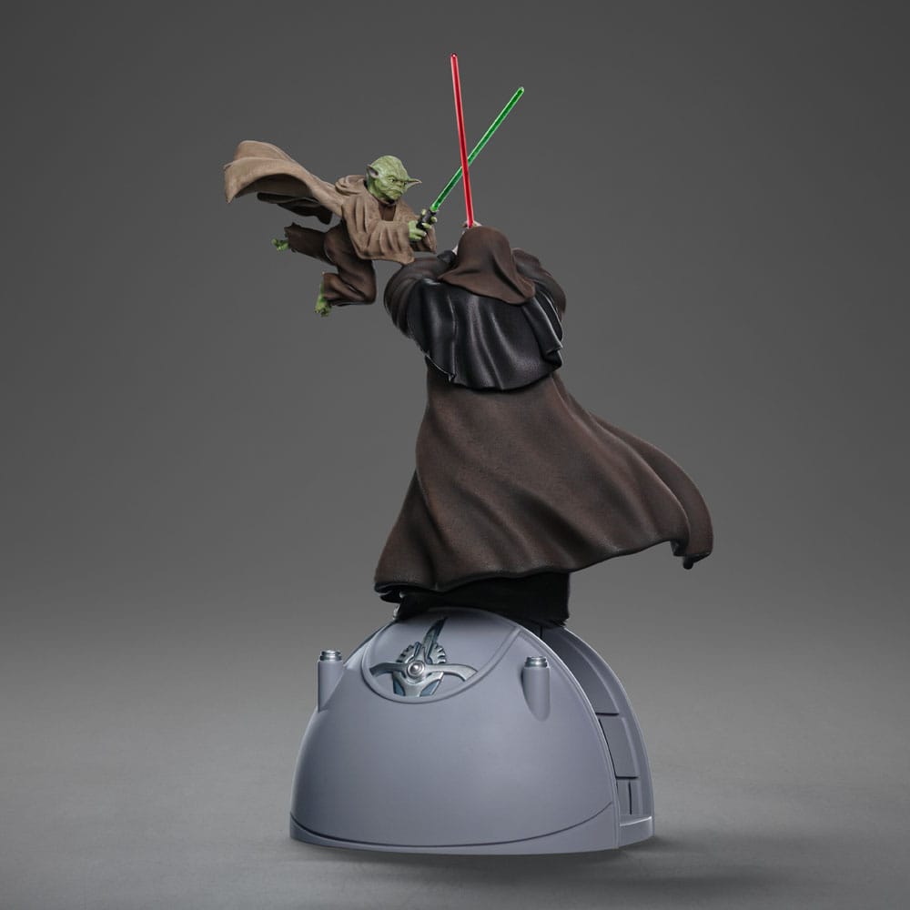 Star Wars Deluxe Art Scale Statue 1/10 Yoda vs Emperor Palpatine (CCXP Exclusive 2024) 31 cm