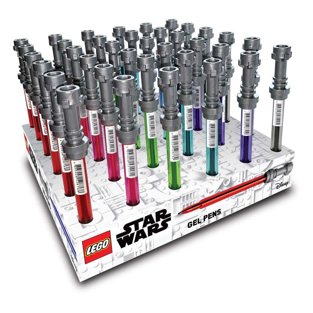 Présentoir de sabres laser LEGO Star Wars avec stylos gel (36)