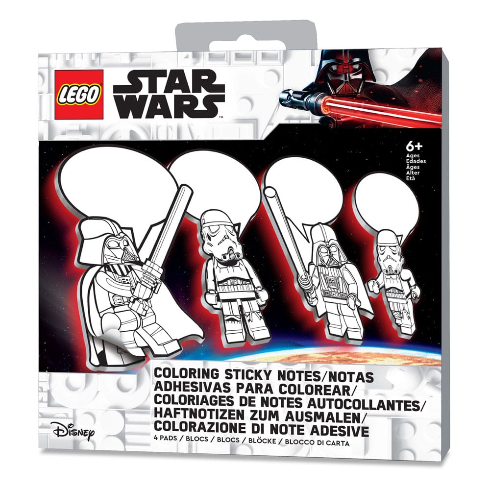 LEGO Star Wars Klebezettel Set mit Stift Darth Vader