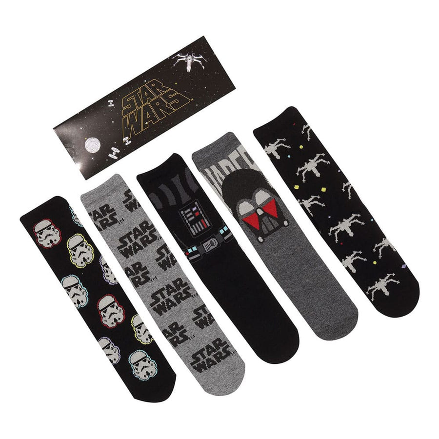 Star Wars Socken 5er-Pack Dark Side L-XL