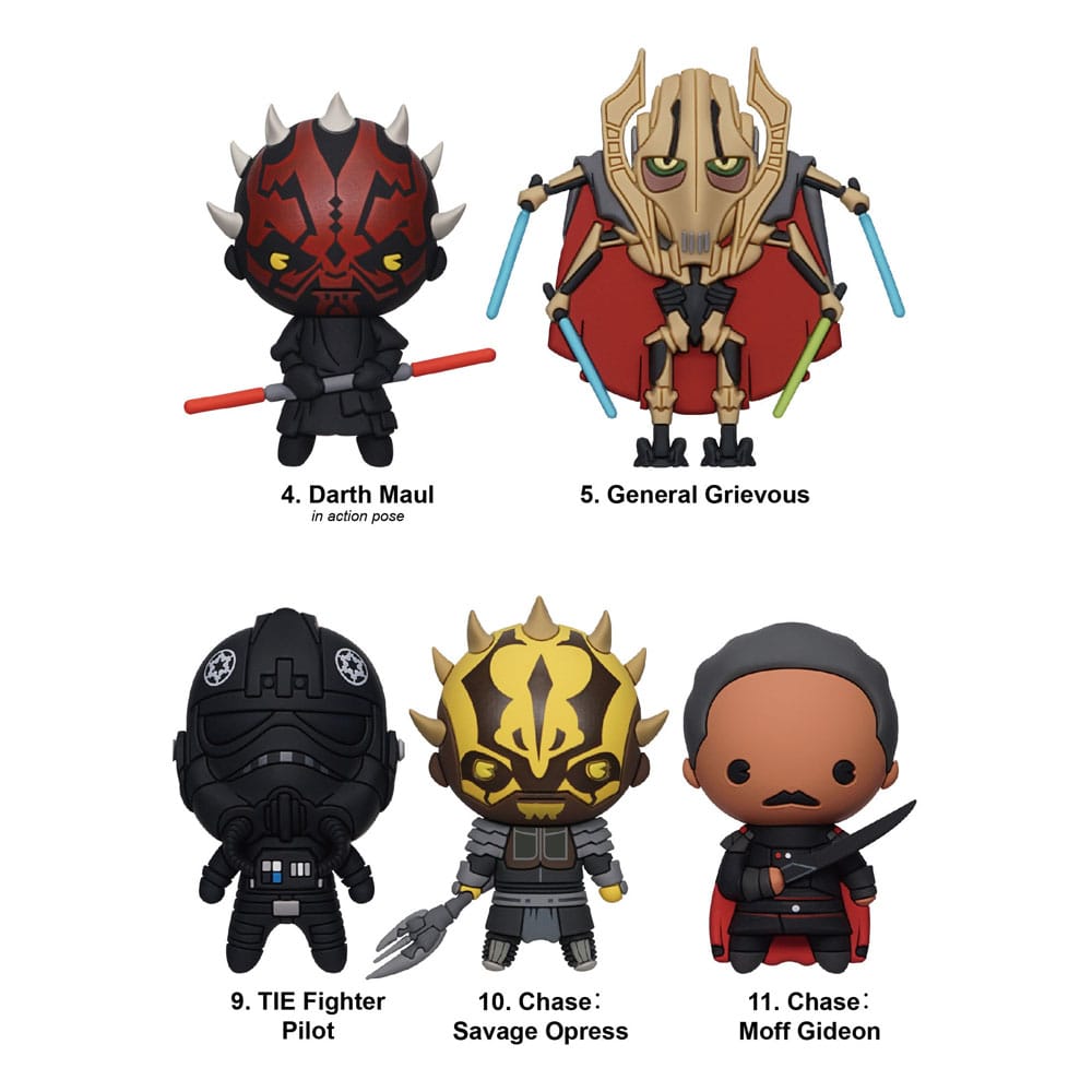 Star Wars 3D PVC-Taschenanhänger Year of the Dark Side Series 1 Display (24)