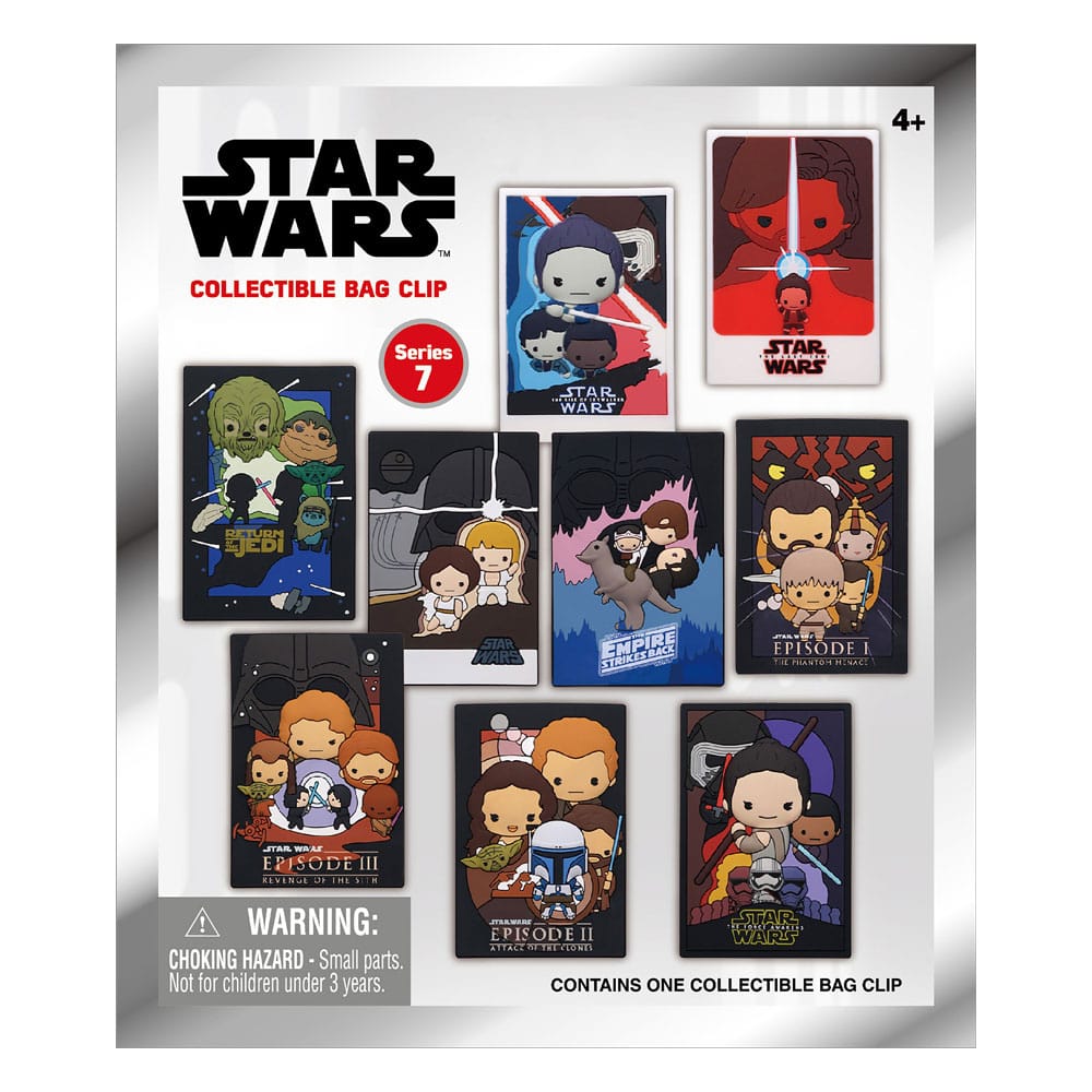 Star Wars 3D PVC-Taschenanhänger Posters Series 7 Display (24)