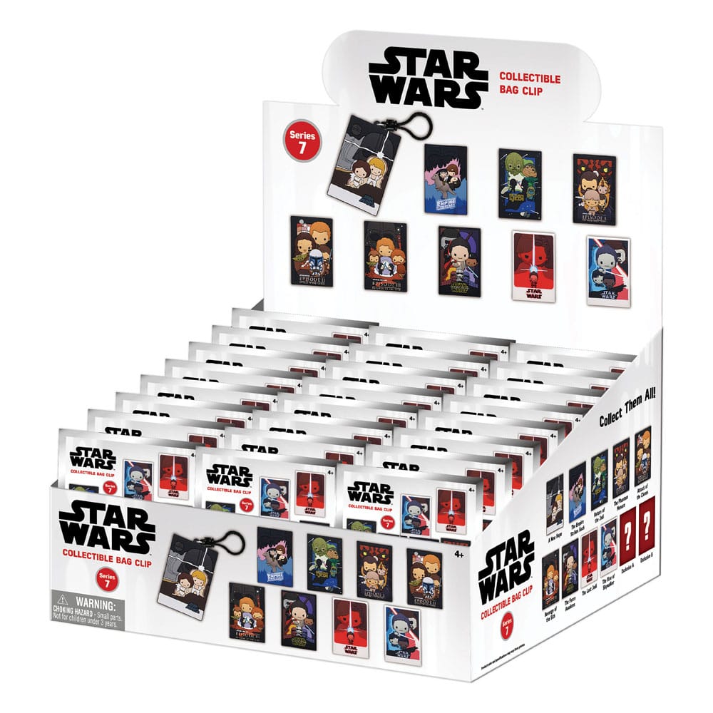 Star Wars 3D PVC-Taschenanhänger Posters Series 7 Display (24)
