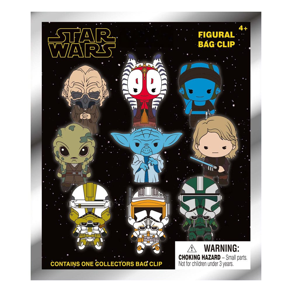 Star Wars-EP III Revenge Of Sith 3D PVC-Taschenanhänger Serie 1 Display (24)