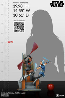 Star Wars: The Clone Wars Diorama Ahsoka Tano vs Darth Maul 51 cm