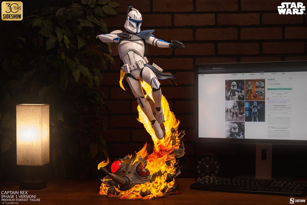 Star Wars Premium Format Figur Captain Rex (Phase 1 Version) Sideshow Exclusive 68 cm