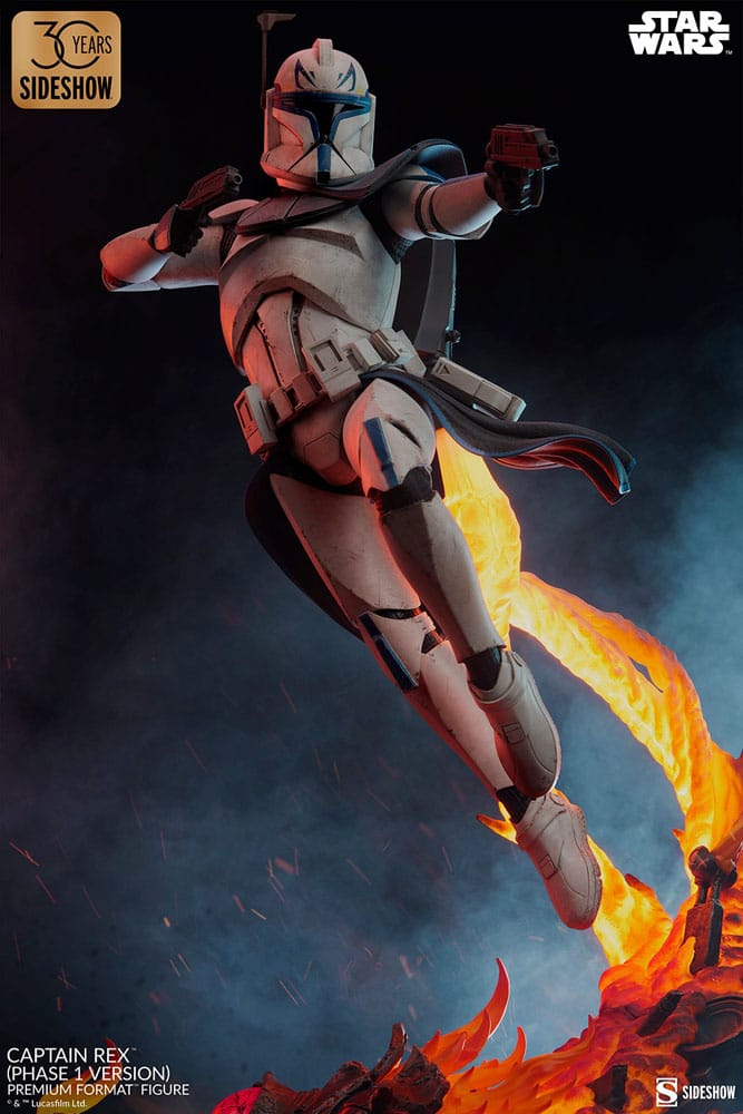 Star Wars Premium Format Figur Captain Rex (Phase 1 Version) Sideshow Exclusive 68 cm