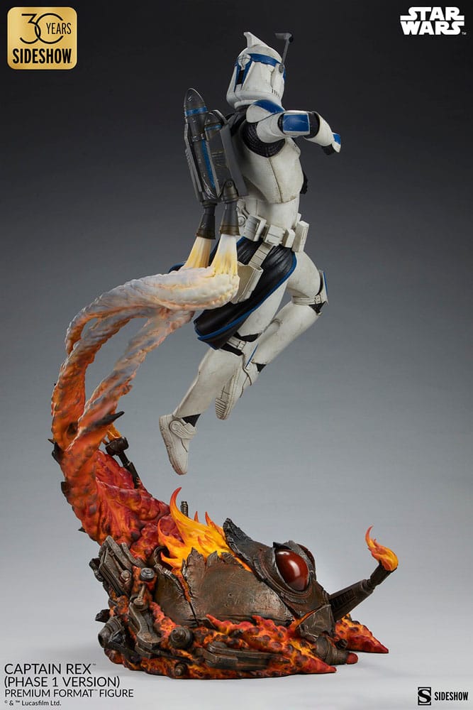 Star Wars Premium Format Figur Captain Rex (Phase 1 Version) Sideshow Exclusive 68 cm