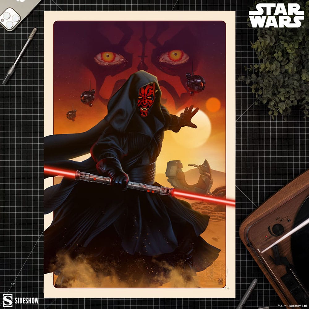 Star Wars Kunstdruck Darth Maul: The Phantom Menace 41 x 61 cm - ungerahmt