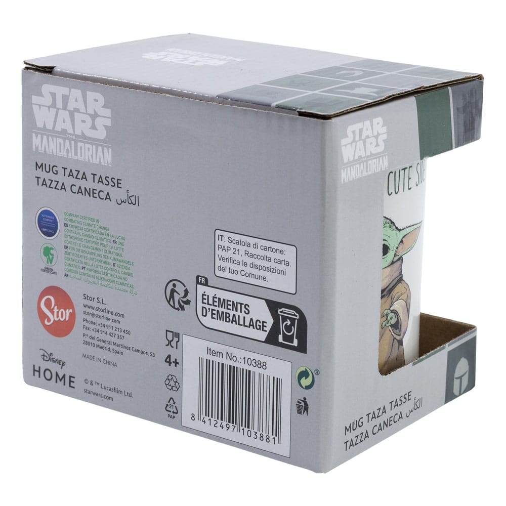 Mug Star Wars : The Mandalorian, mignon bébé Grogu, 325 ml