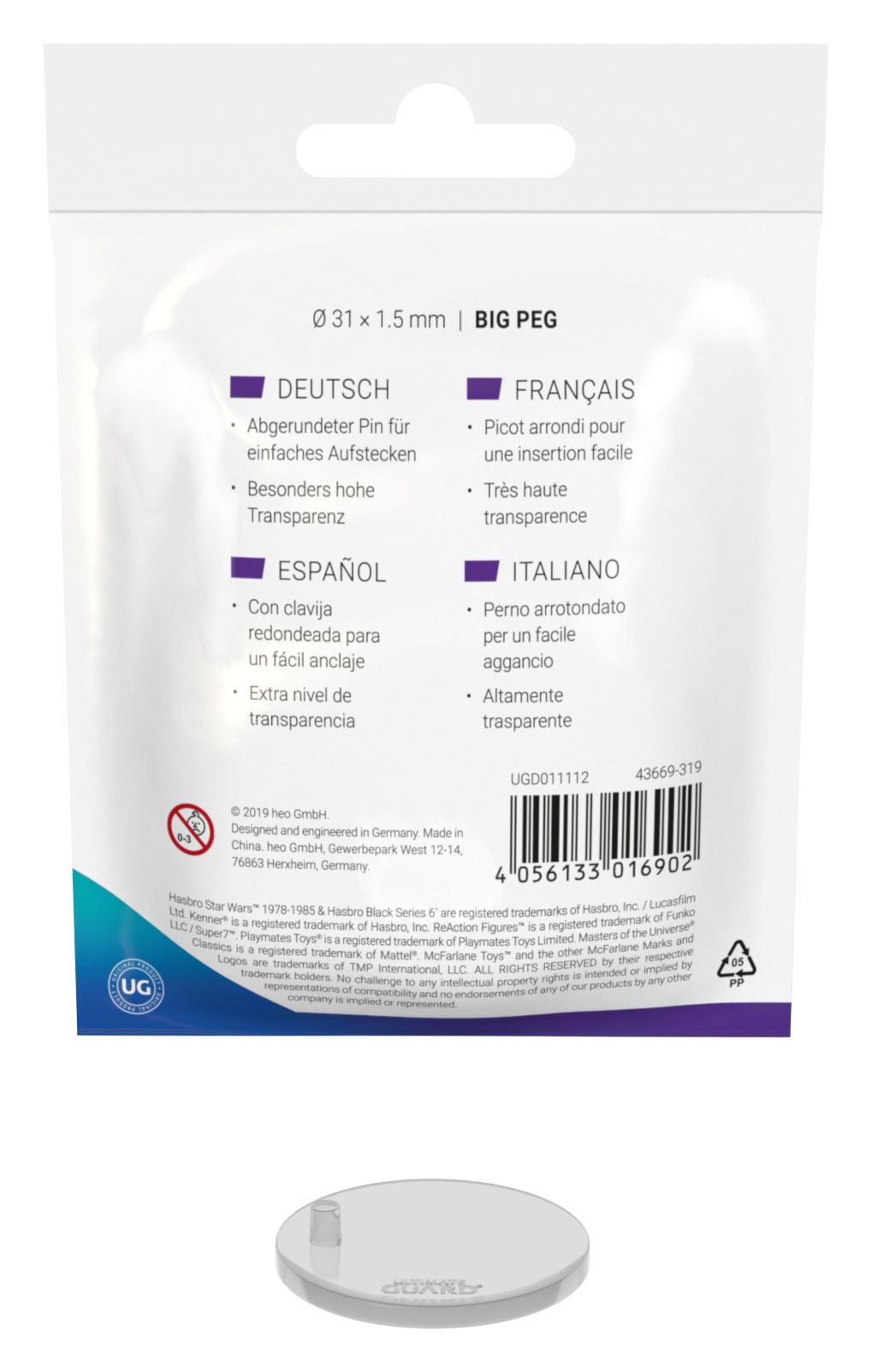 Supports pour figurines Ultimate Guard, grand format, style vintage (20 pièces)